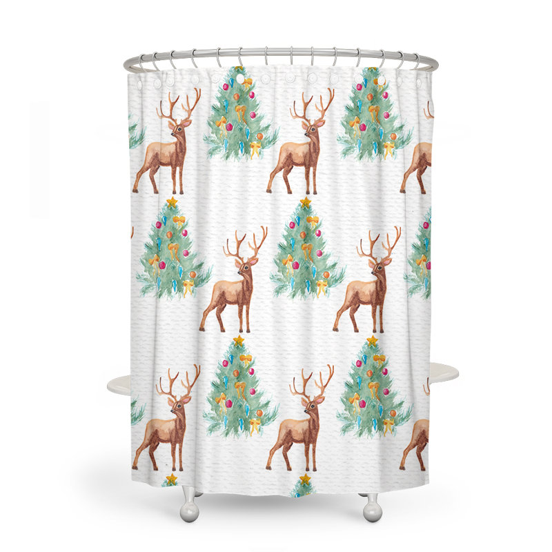Anji Shower Curtain, 83" H x 70" W