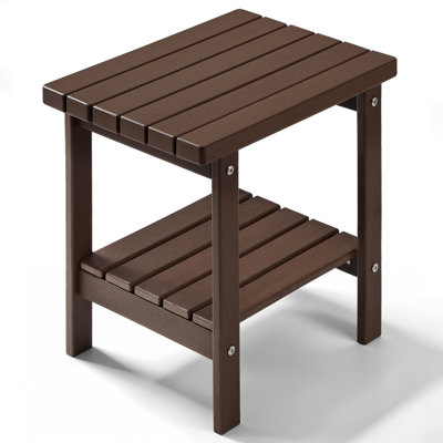 Rectangular Outdoor Side Table , 16.5 " W 12.5 " D