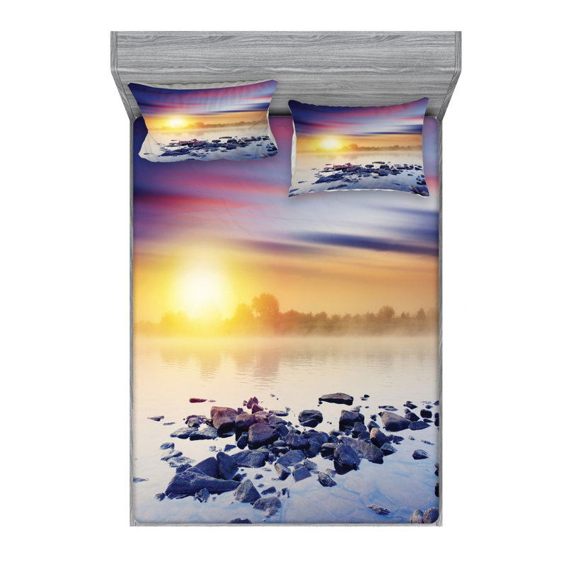 Microfiber Sheet Set, Full Sheet Set with Fitted Sheet