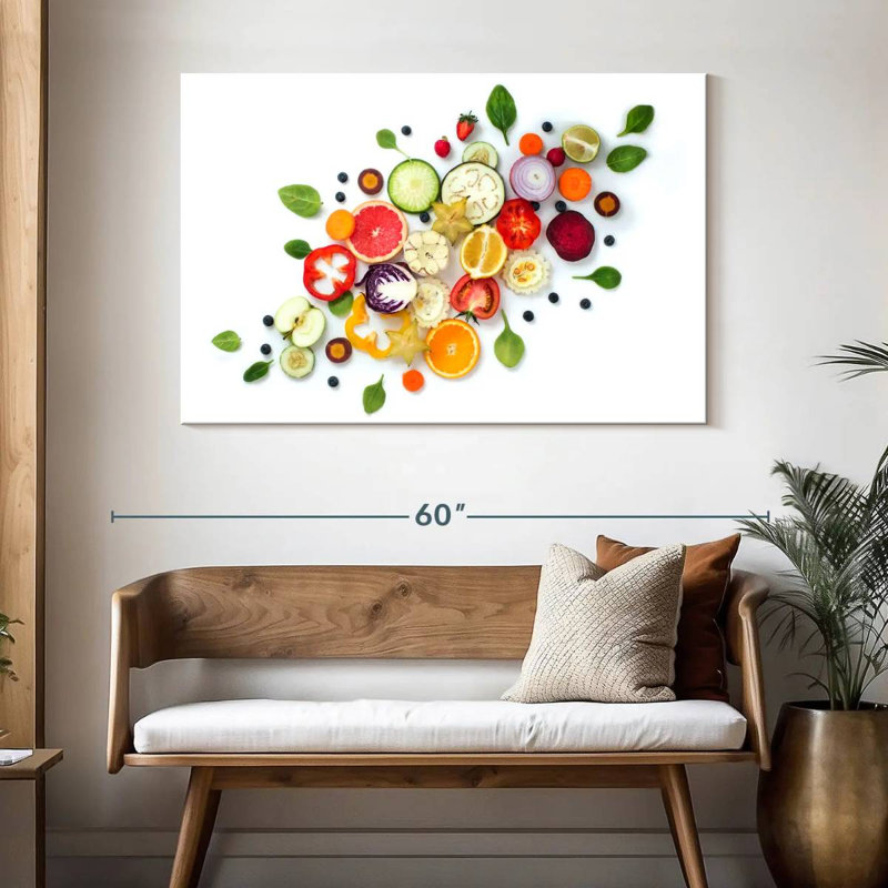 Yarlin Healthy Food Slices, 32" H x 48" W