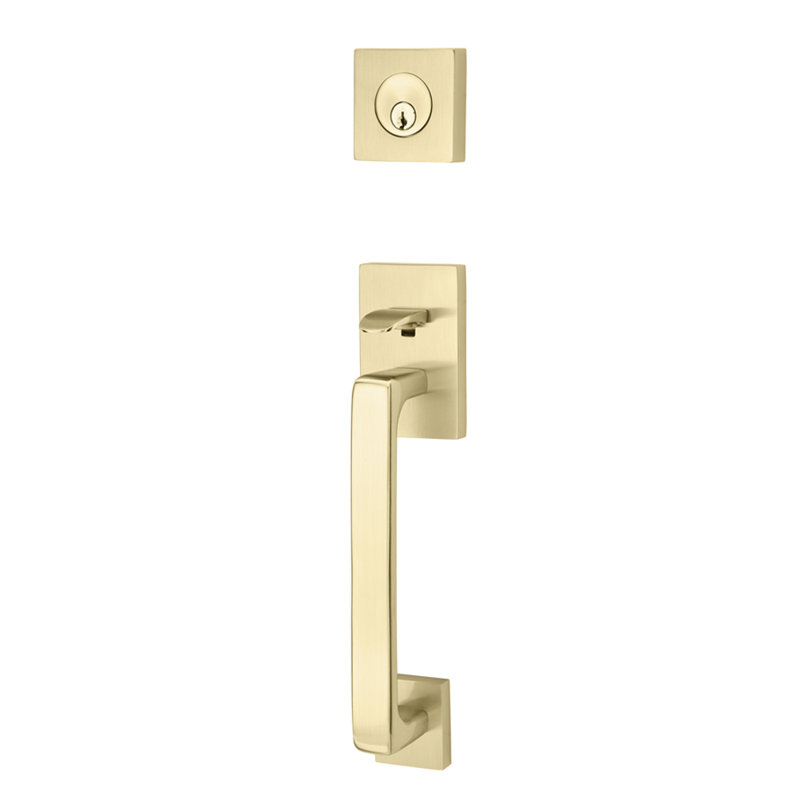 Entretoise tubulaire Emtek, Levier Genève, Noir, Droitier