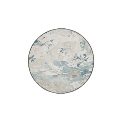 Tapis gris soyeux et moelleux