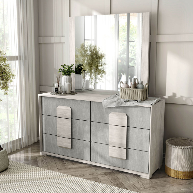 Ensemble commode et miroir 2 pièces Akuna