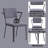 Cargo Gray Fabric & Gunmetal Finish Office Chair-1474171769