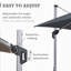 Parasol carré en porte-à-faux 10'-485529045