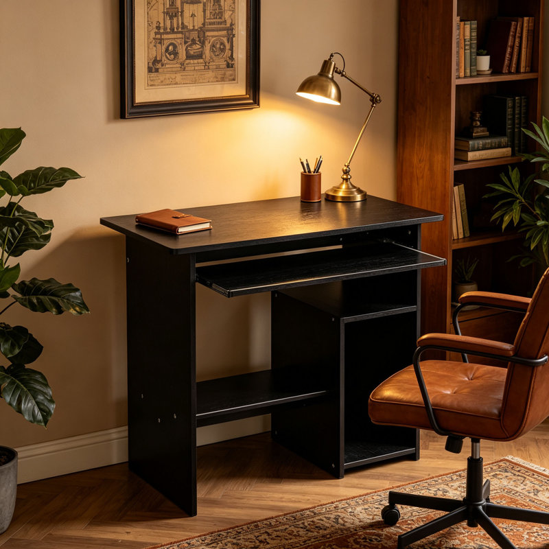 Particle Board / Chipboard Computer Desk, Black