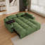 Canapé-lit convertible 65 po avec lit escamotable, canapé-lit avec table d'appoint et ports de charge USB, vert-1683950575