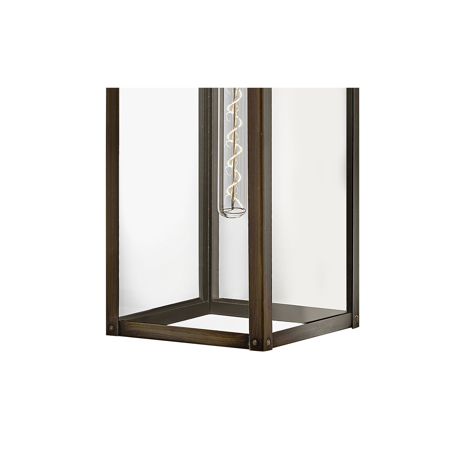 Caliana Single Light Outdoor Wall Light, Burnished Bronze, 25" H x 7" W x 10.5" D