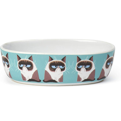 Bol ovale pour chat grumpy