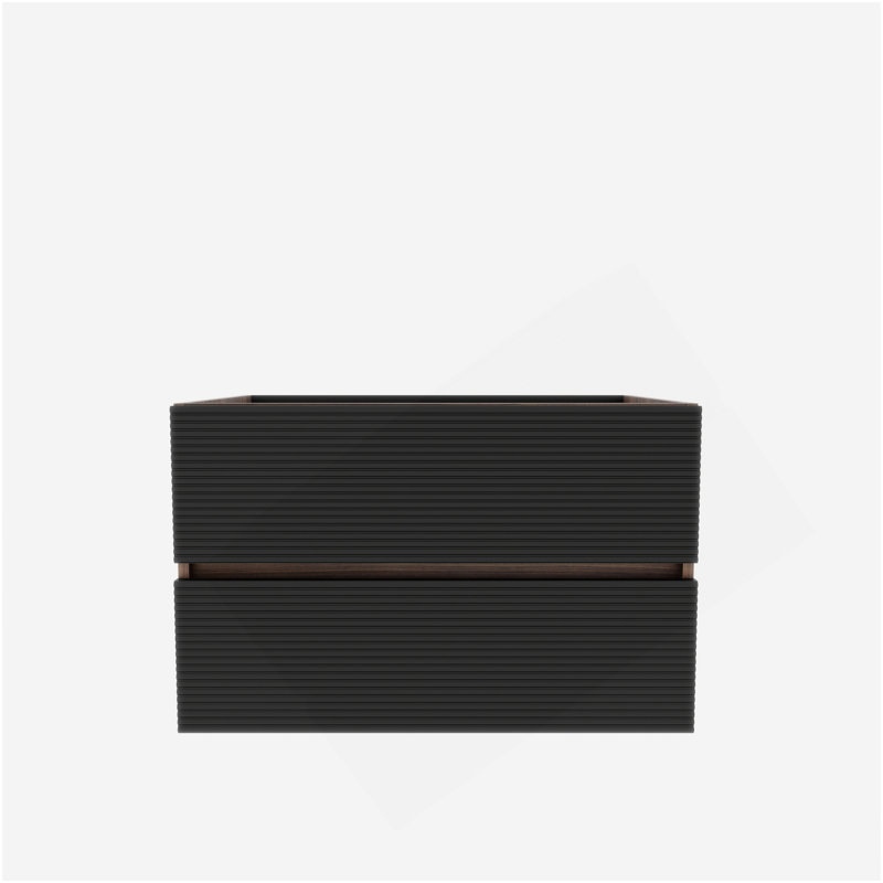 Meuble-lavabo mural Grace, H 18,91 po x l 30 po x P 17,93 po, Noir