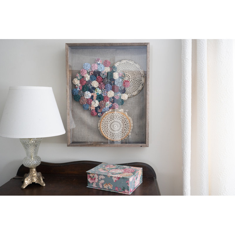 Merlyn 24 x 36 Gray Distressed Solid and Manufactured Wood Hanging or Tabletop Picture Frame