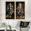 Art indien doré mystique Ganesha "Art indien doré mystique Ganesha" 2 - pièces sur