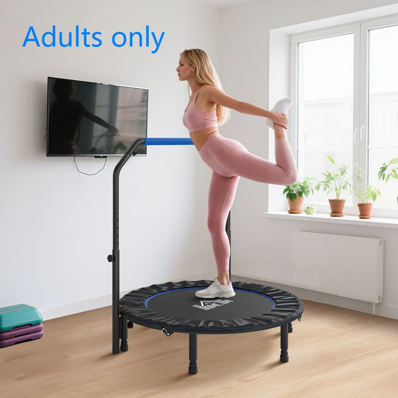 17 Stories ft Round Fitness Trampoline, Blue