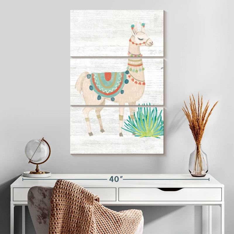 Bramla Lovely Llamas - vert, H 32 po x l 20 po