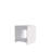 White Nightstand with Open Storage