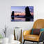 Silhouettes Of Rock Formations At Sunset At Cannon Beach Oregon USA by Dan Merkel - Wrapped Canvas Print-1317696958