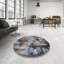 Tapis bleu / gris / brun Brookridge-883457530
