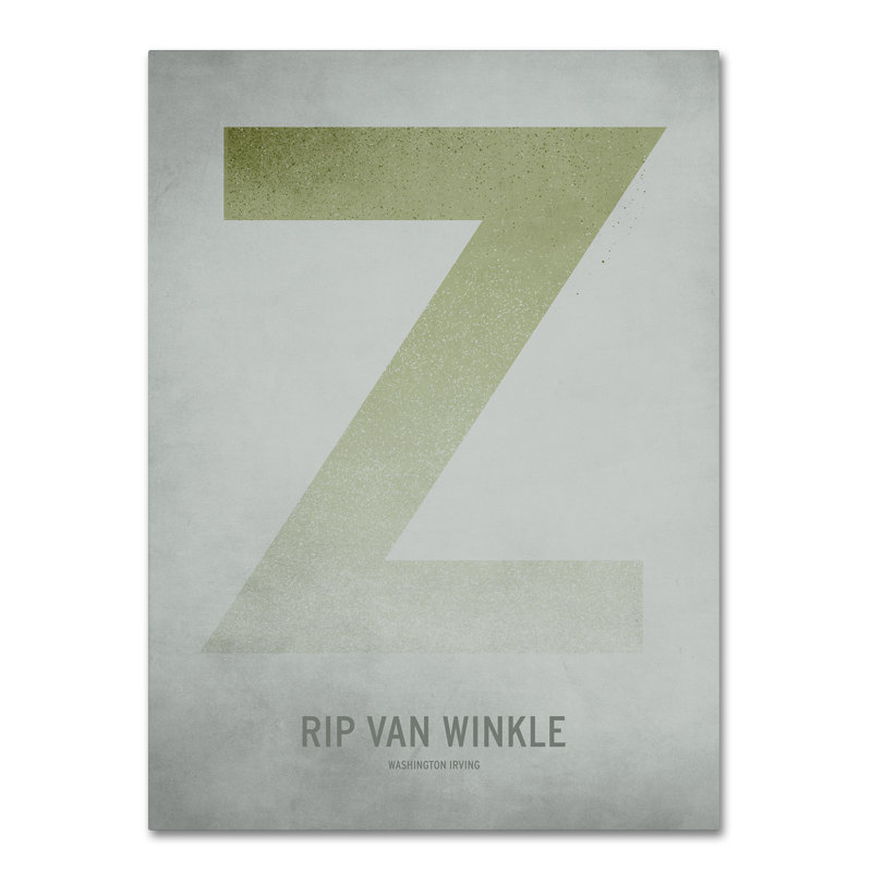 « rip van winkle », art sur toile, H 32 po x l 24 po x P 2 po