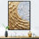 «Gold Cream Infinite Swirls III - Abstract Spirals», art mural sur toile