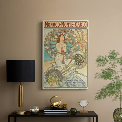 Monaco Monte-Carlo -Gallery Wrapped Canvas by Alphonse Mucha