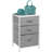 Sorbus 3 Drawers Nightstand with Steel Frame, Wood Top & Fabric Bins-688396884
