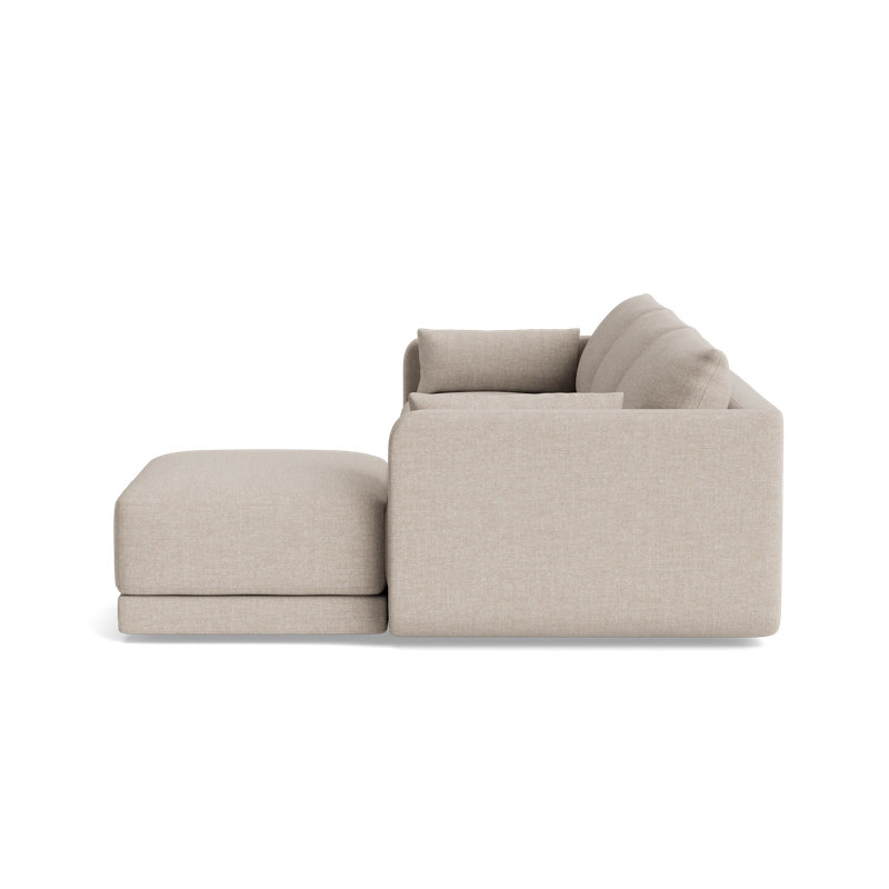 Eva Sofa With Chaise (116"), Performance Weave - Natural