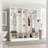 Hall Tree With Storage Bench - Minimalist Shoe Cabinet With Cubby Compartments And Shelves-1086932429