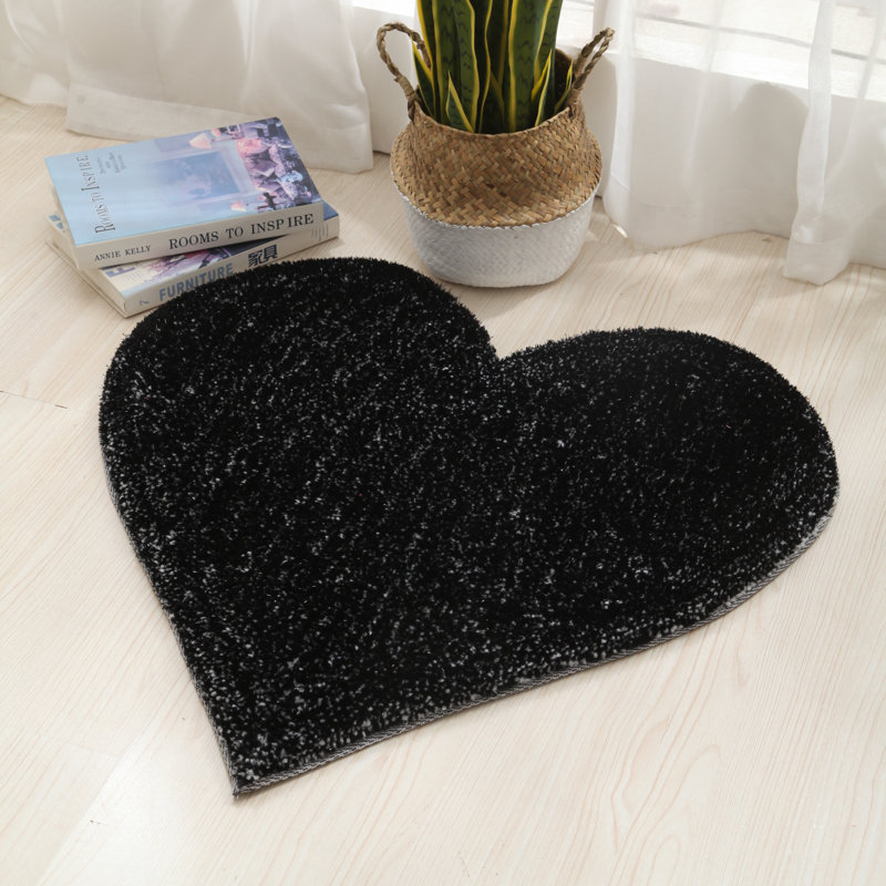 Tapis noir touffeté Vivien