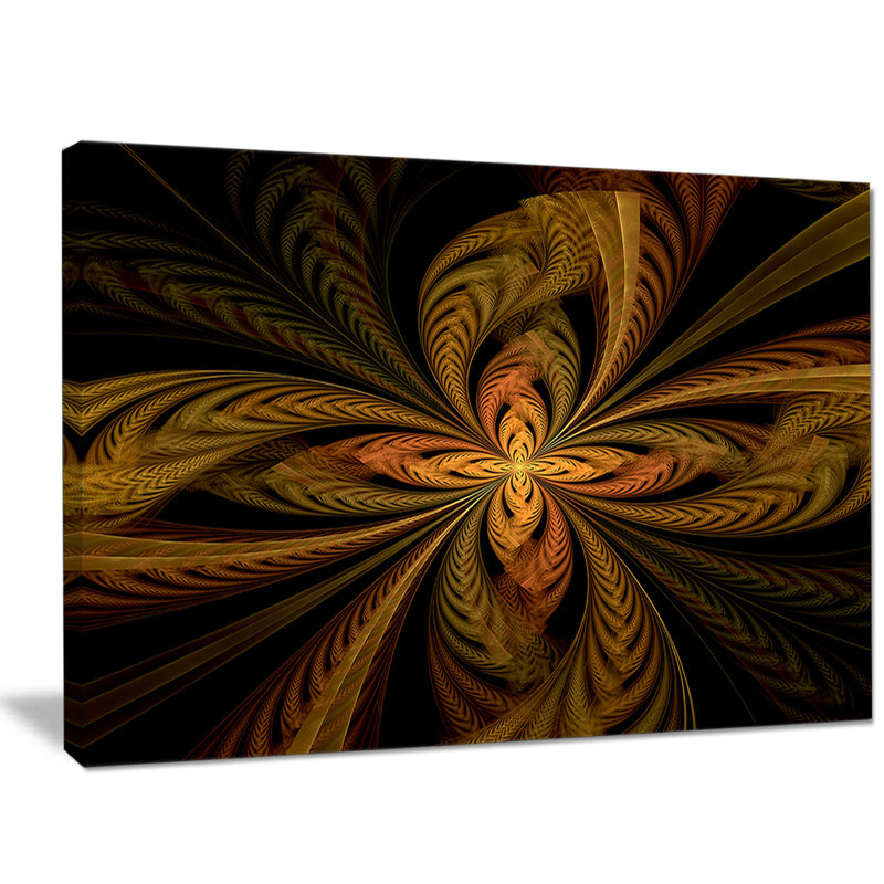 " Colourful Fractal Flower Pattern ", 12" H x 20" W x 1" D