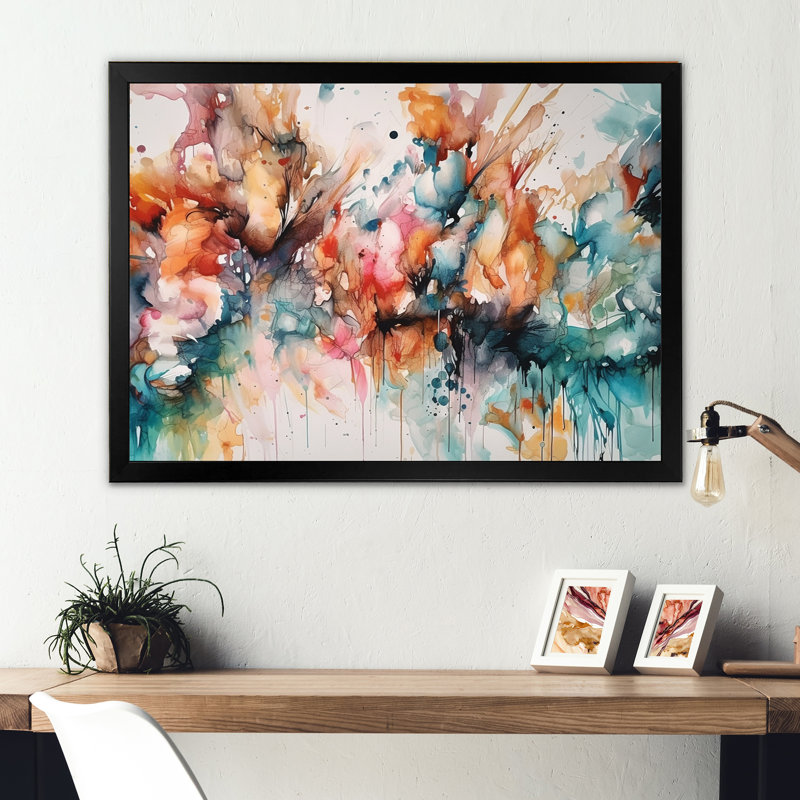 Captivating Boho Dance III - reproduction d'art sur toile abstraite, Cadre photo noir, H 12 po x l 20 po x P 1 po