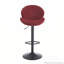 Ensemble de 2 tabourets de bar réglables avec dossier et repose-pieds-28687068