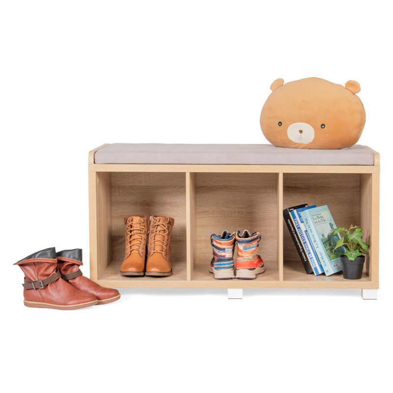 Banc de rangement pour chaussures Gascoyne, Beige