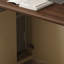 Bureau rectangulaire en bois manufacturé blanc et brun noisette-734585097-734585100