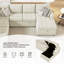 Canapé-lit modulaire à tiroir de 107,5 po avec méridienne de rangement et appareils de chargement pour le salon