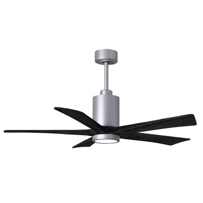 Ventilateur de plafond standard à DEL à 5 pales de 52 po avec télécommande et ensemble d'éclairage inclus