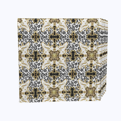 Polyester Animal Print Square Napkin