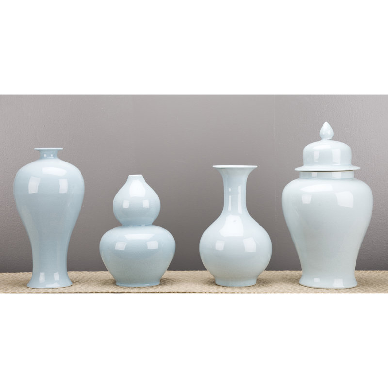 Vase en porcelaine bleu céladon