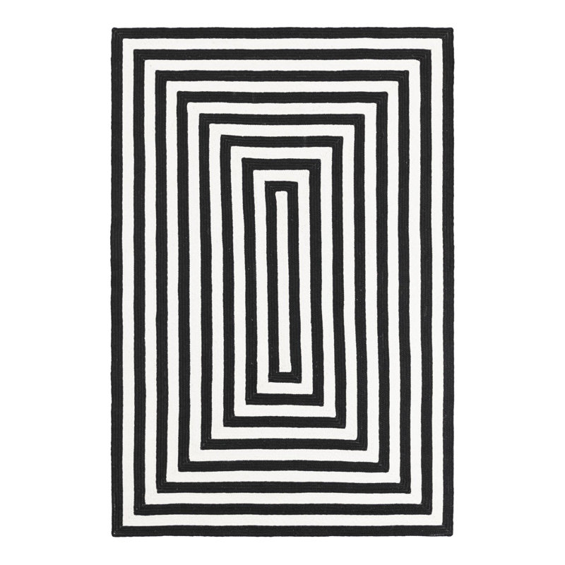 Kozan Geometric Indoor / Outdoor Rug, Rectangle 4'1" x 6'1"