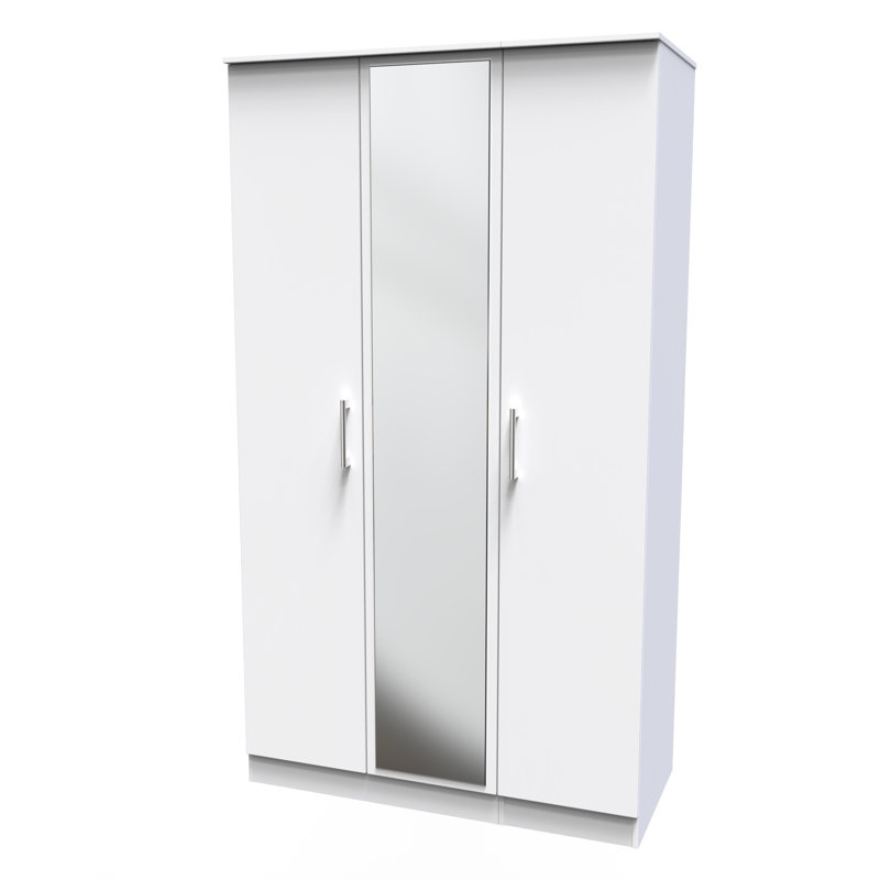 Fully Assembled Devon 1 Door Wardrobe, White