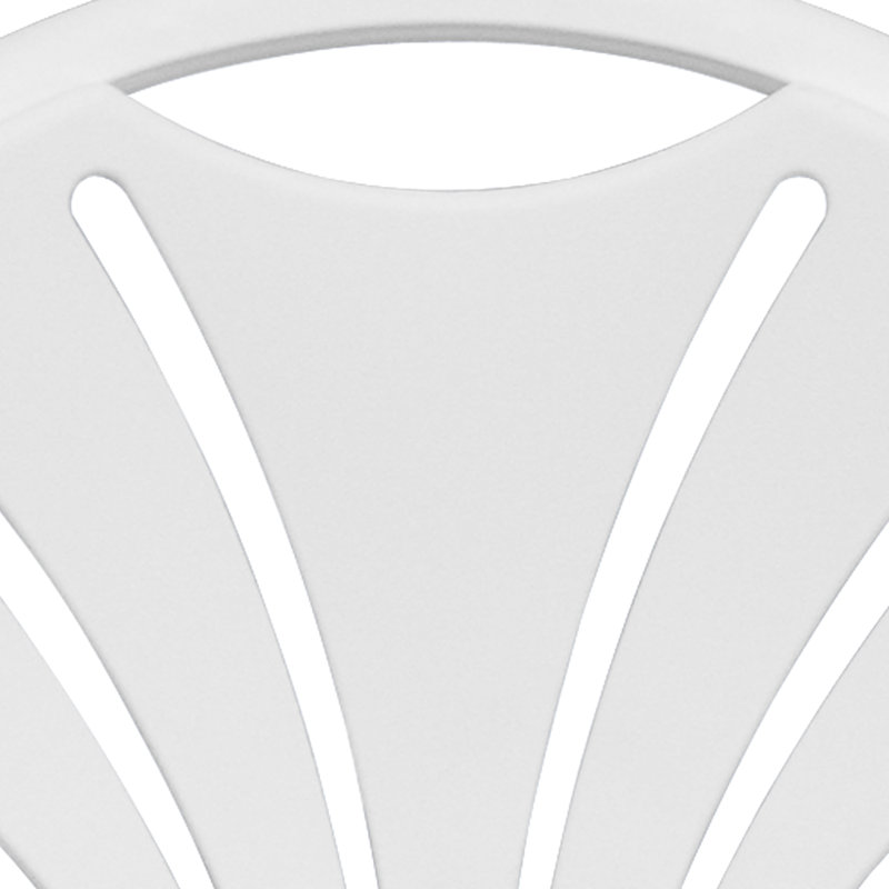 Chaise en plastique à dossier ventilé de 650 lb pour utilisation commerciale et événements, Ensemble de 52 pièces