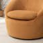 Fauteuil demi-tonneau en tissu moderne avec fonction pivotante à 360 °, idéal pour une détente confortable dans tout espace de vie-319395404