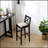 Bar Chair Counter Height Stool With Backrest, Padded Seat & Footrest, Wood Kitchen Island Chair, Vintage Dining Room Chair For Home