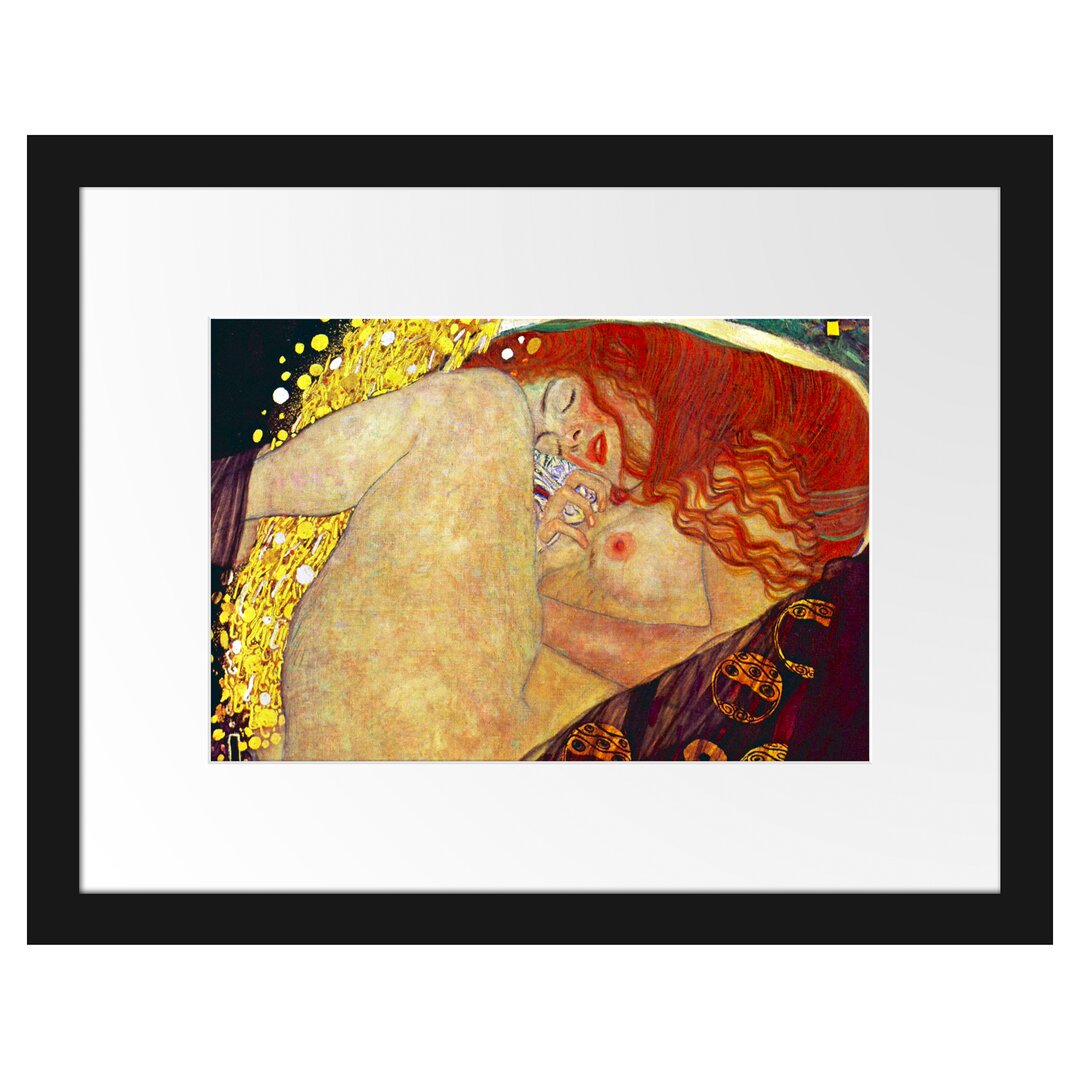 Gerahmter Kunstdruck DanaÃ« von Gustav Klimt