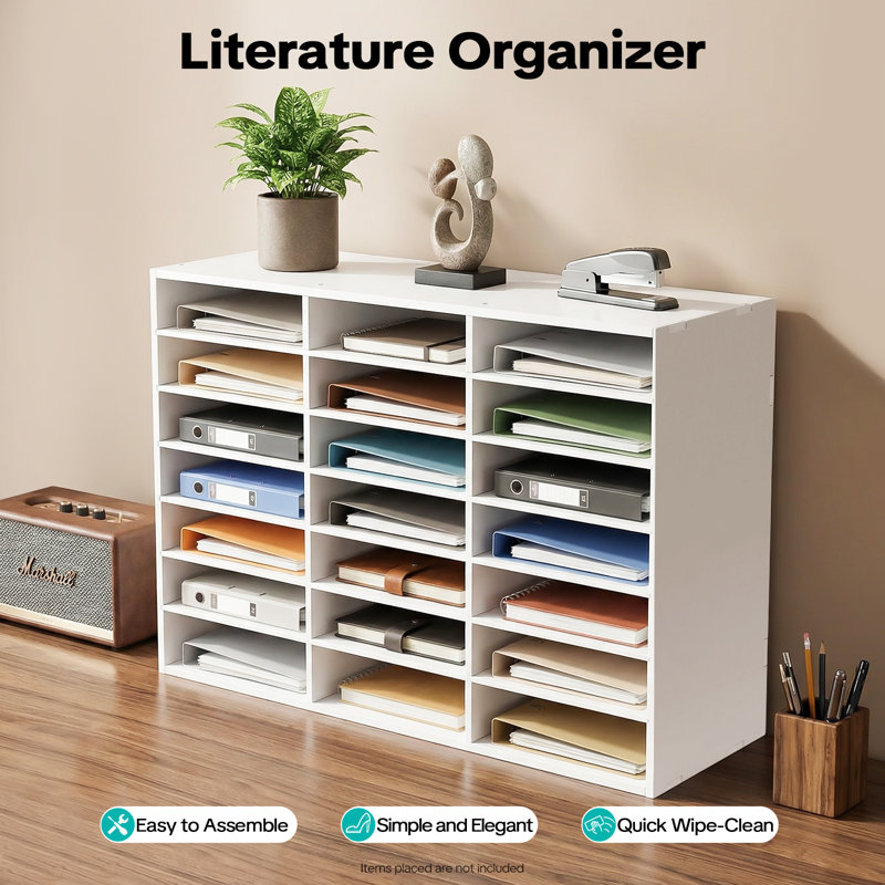 Vedanth File Organizer, White