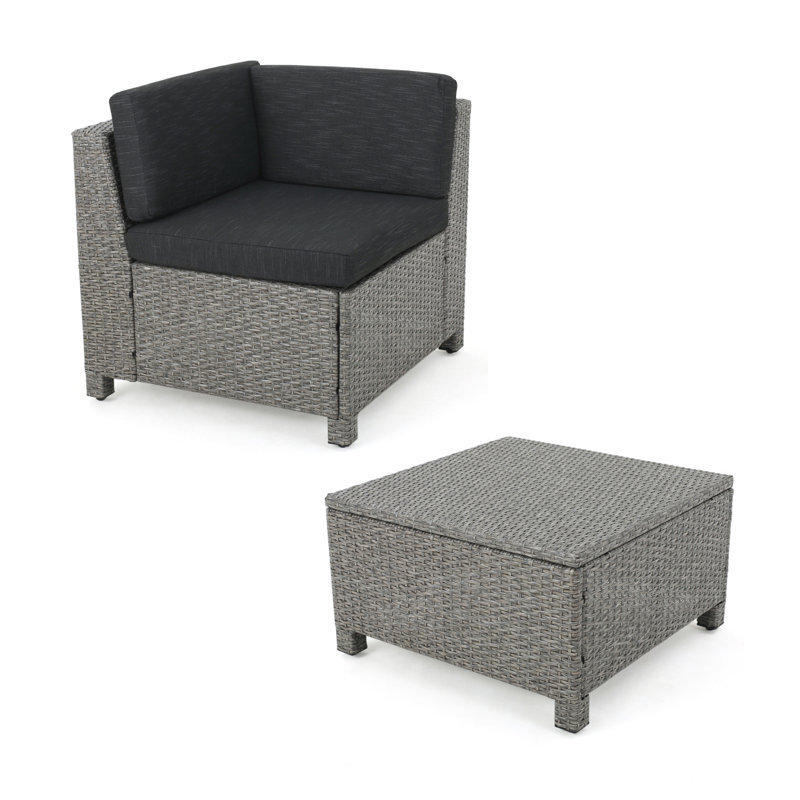 Canapé modulaire PUERTA V FORME - COIN ET TABLE BASSE