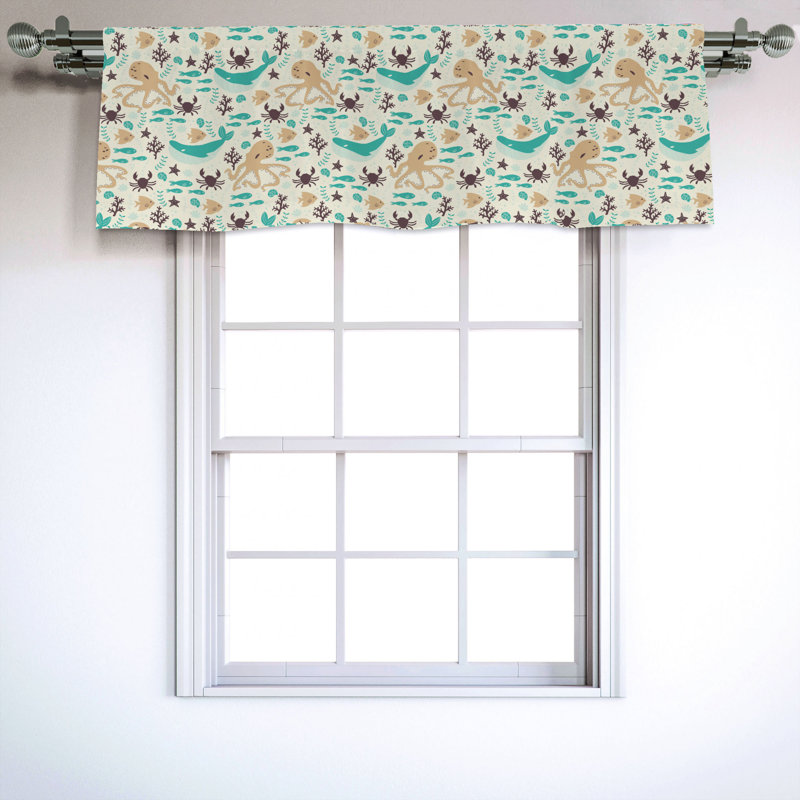 Sateen Ruffled Window Valance