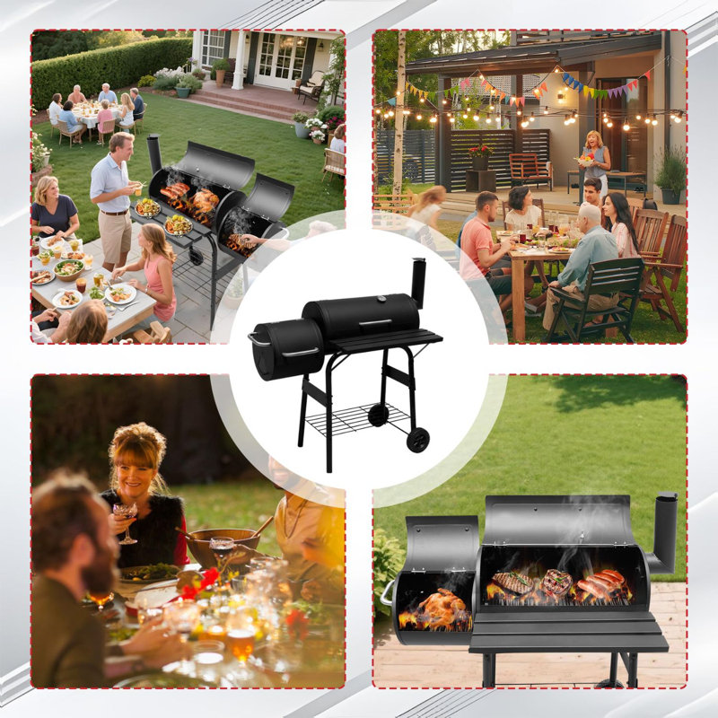 Dakota Fields 112cm W Charcoal Grill