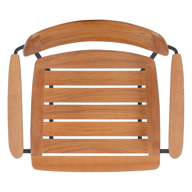 Layout Outdoor Dining Armchair, Forge Gray