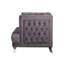 Fauteuil d'appoint en velours capitonné avec coussin Euston