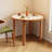 White&Walnut Round Sintered Stone Dining table-1878616015